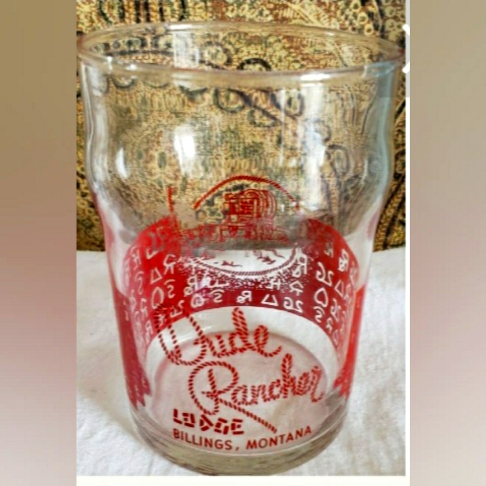 Western Dude Rancher Montana  Chuck Wagon Glass